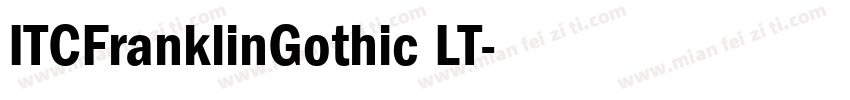ITCFranklinGothic LT字体转换